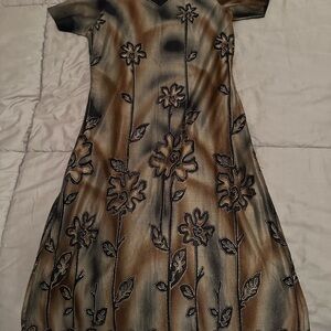 Elegant Kurta with Glittery Outlines